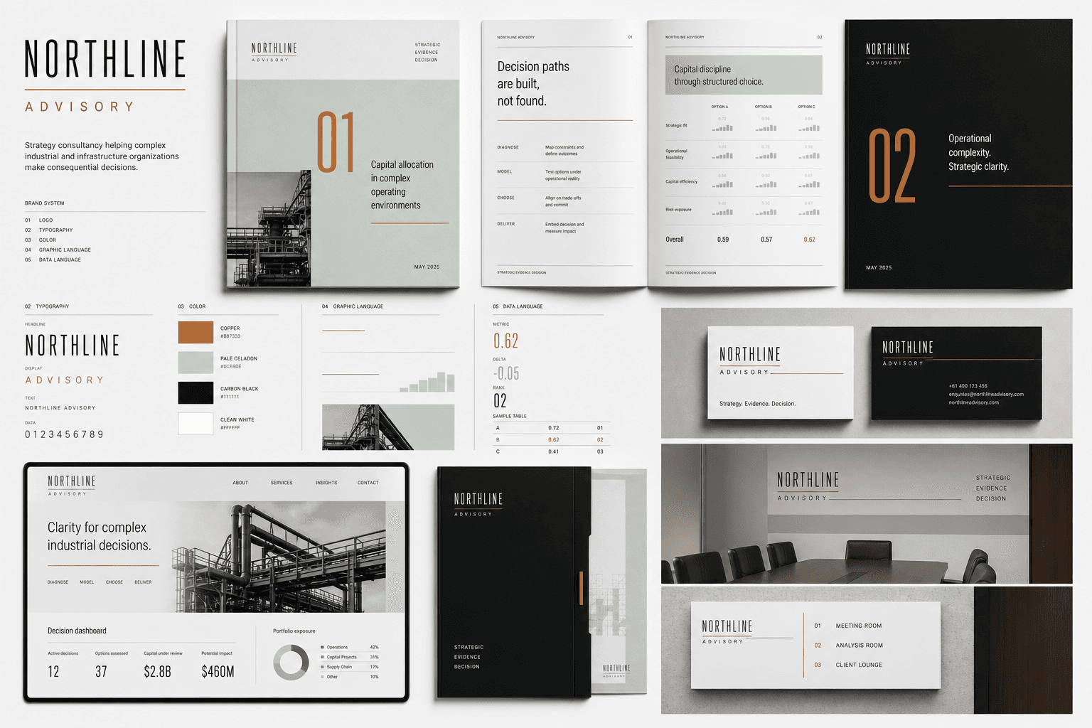 Northline Advisory precise industrial consulting identity system